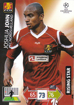 Joshua John FC Nordsjaelland 2012/13 Panini Adrenalyn XL CL #183